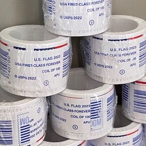 2023 US Flag Forever Postage 10 Roll of 1000